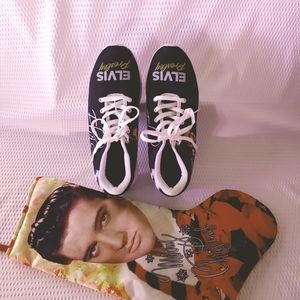 Elvis sneakers and Christmas stocking